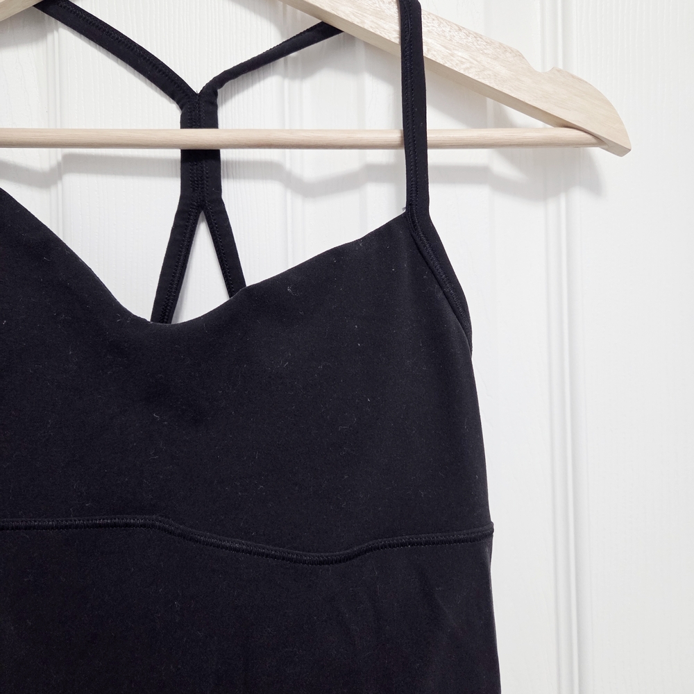 athleta vinyasa support strappy racerback v neck cami crop tank - Picture 4 of 8